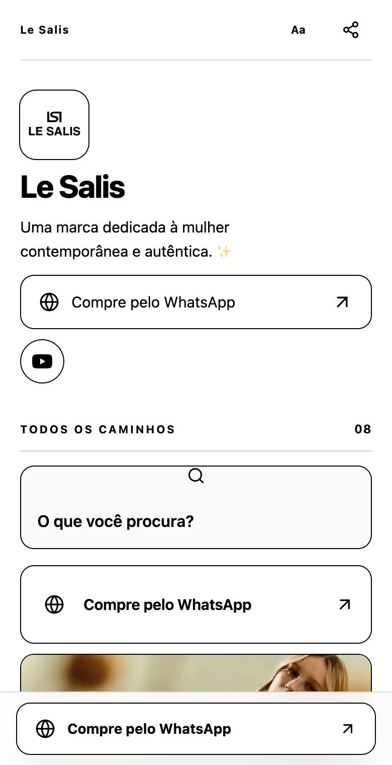 Links da Le Salis no celular